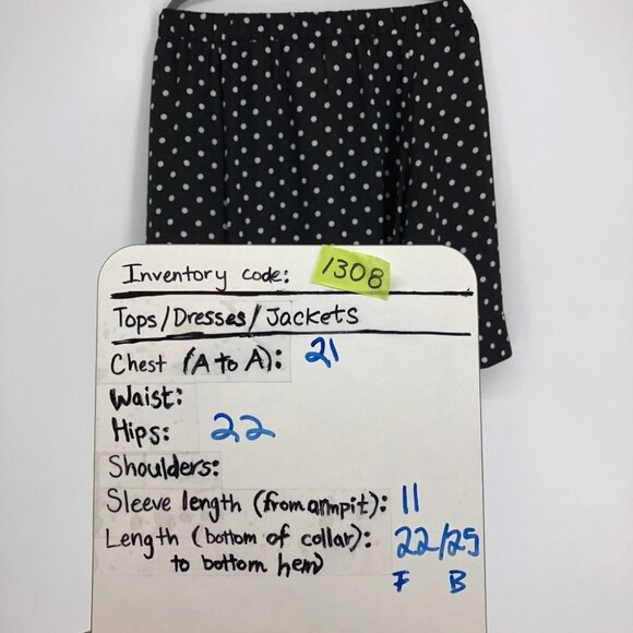 One Teaspoon Women's Black Bonnie Ace Polka Dot Off-the-shoulder Top Size XS - Picture 15 of 16